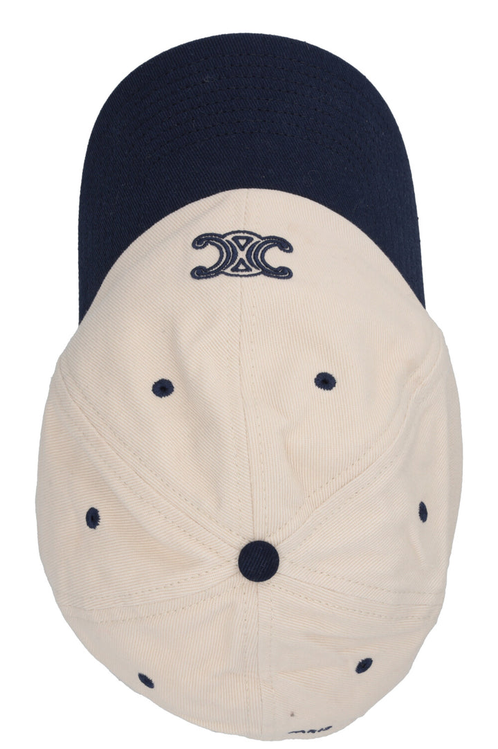 Casquette de baseball CELINE Triomphe Écru Marine