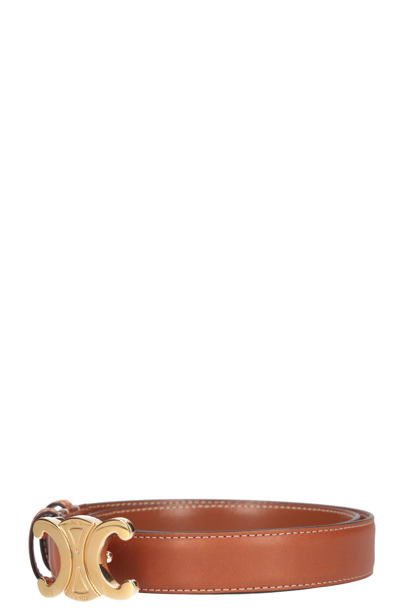 CELINE Triomphe Belt Brown