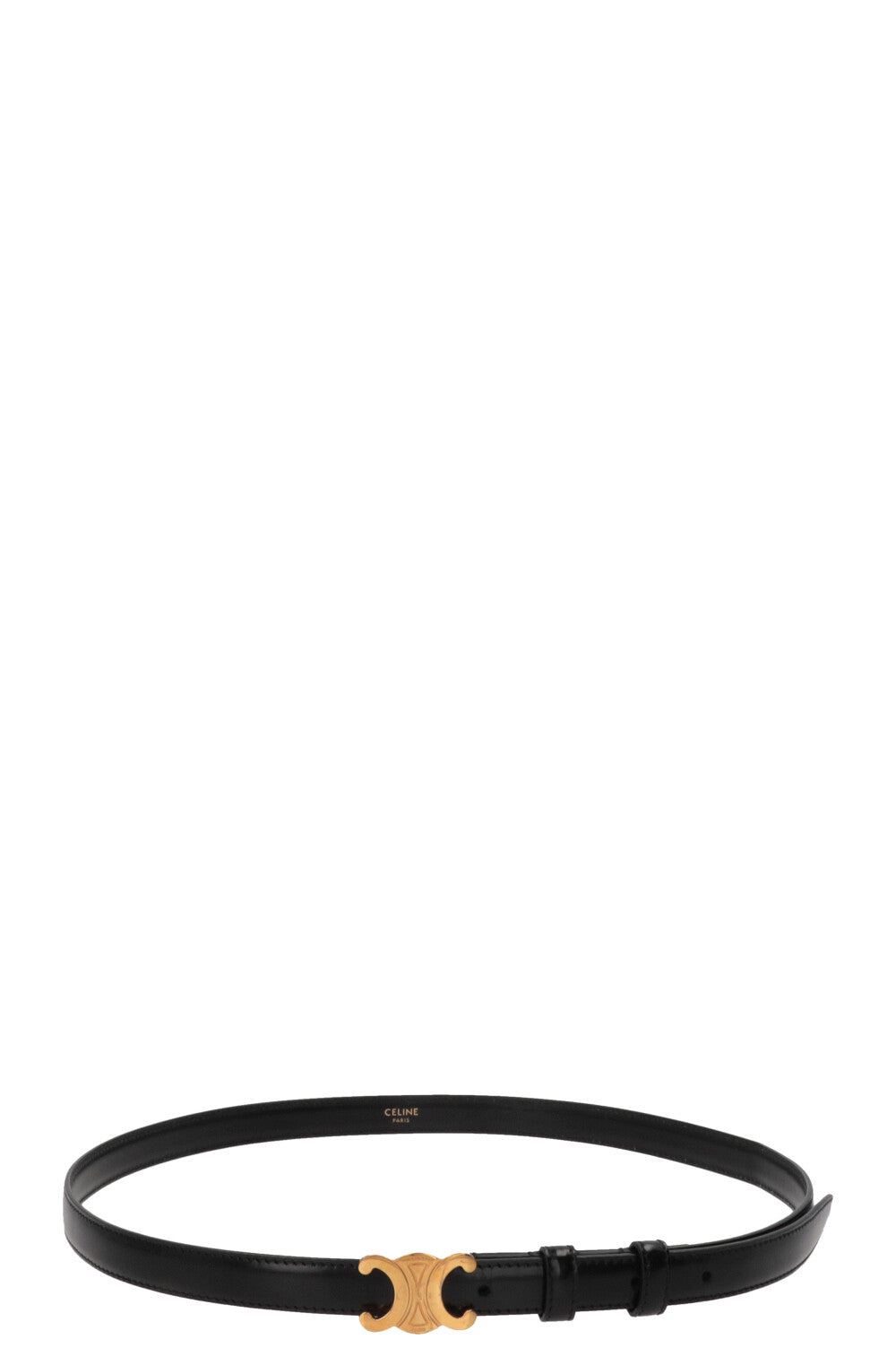 CELINE Triomphe Belt Small Black