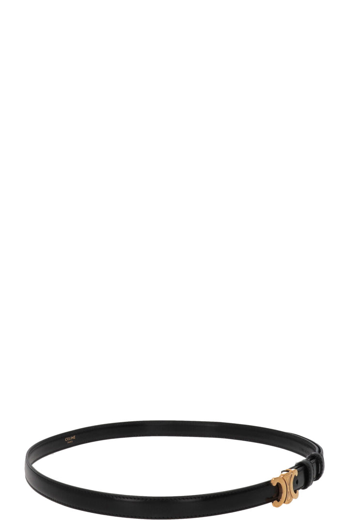 CELINE Triomphe Belt Small Black