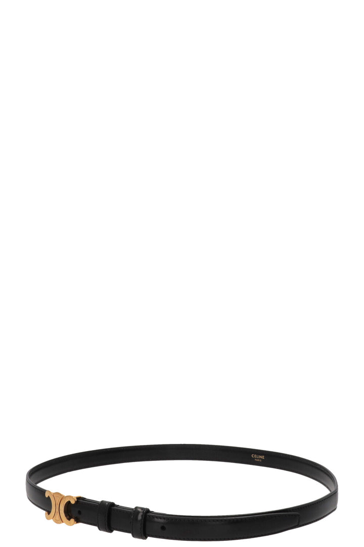 CELINE Triomphe Belt Small Black
