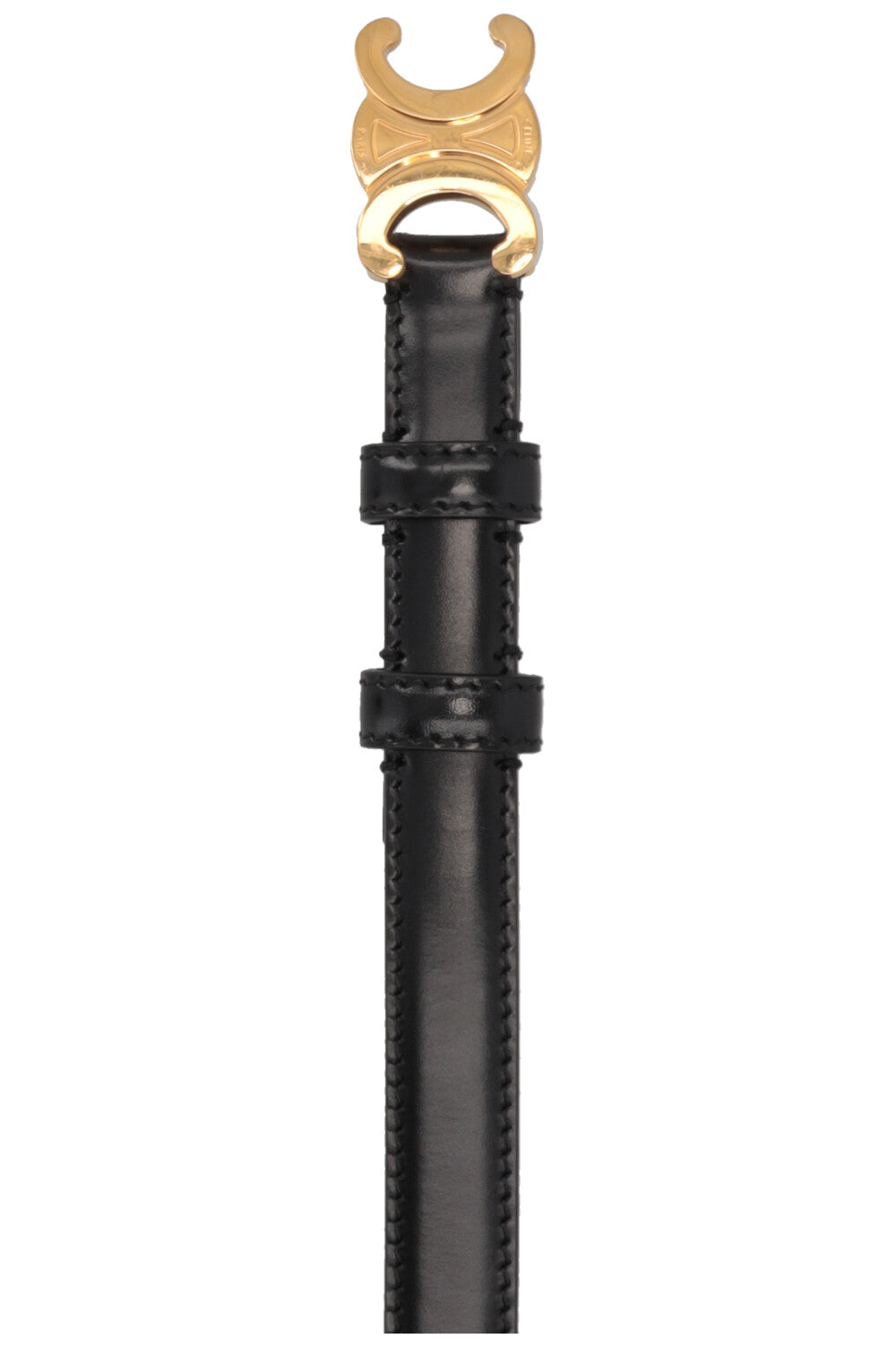 CELINE Triomphe Belt Small Black