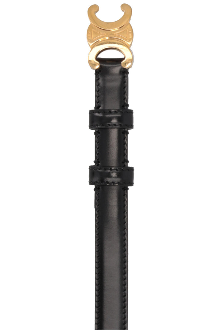 CELINE Triomphe Belt Small Black