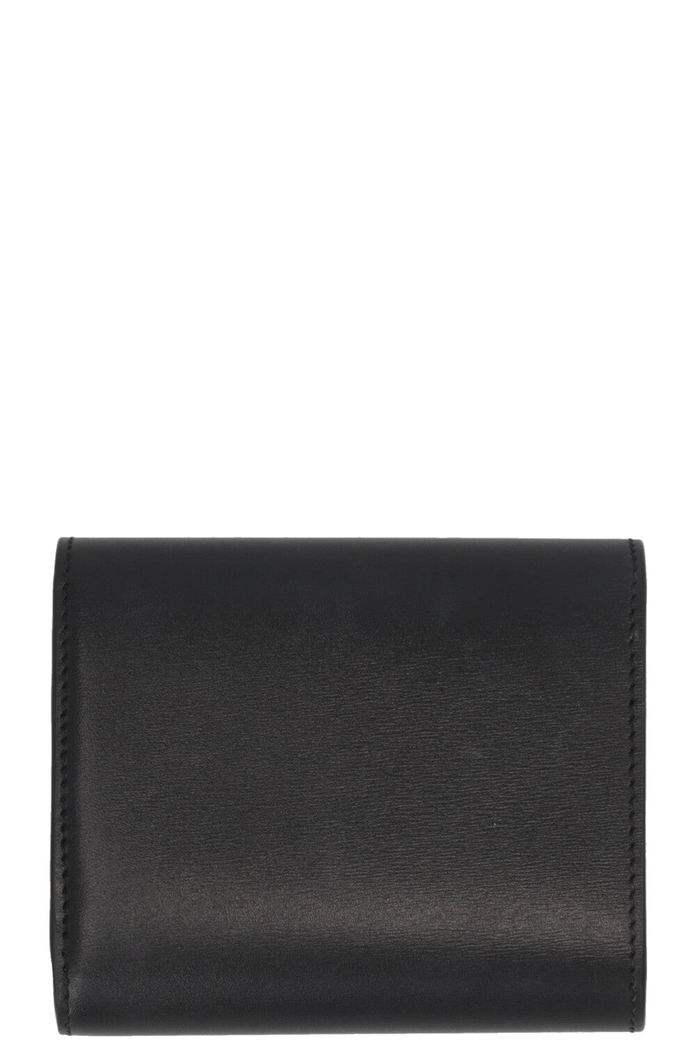 CELINE Portefeuille compact Triomphe en cuir noir
