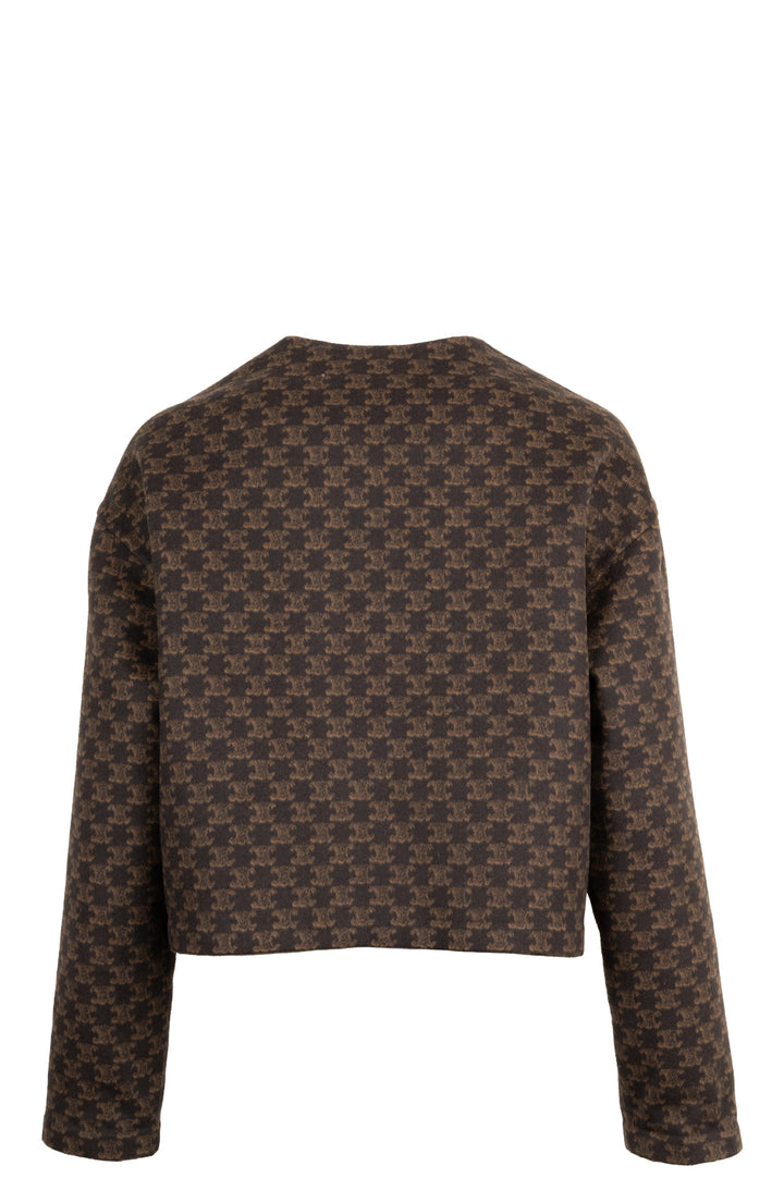 CELINE Triomphe Jacket Wool Brown