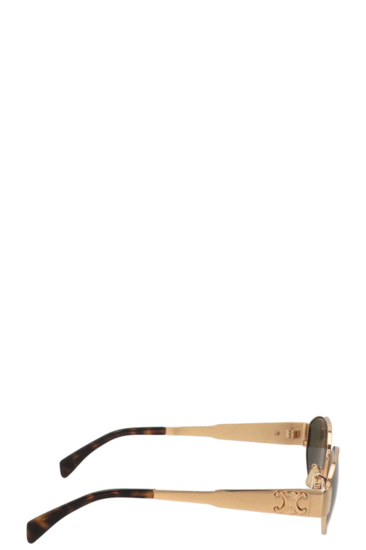 CELINE Lunettes de soleil Triomphe Métal doré CL40235U
