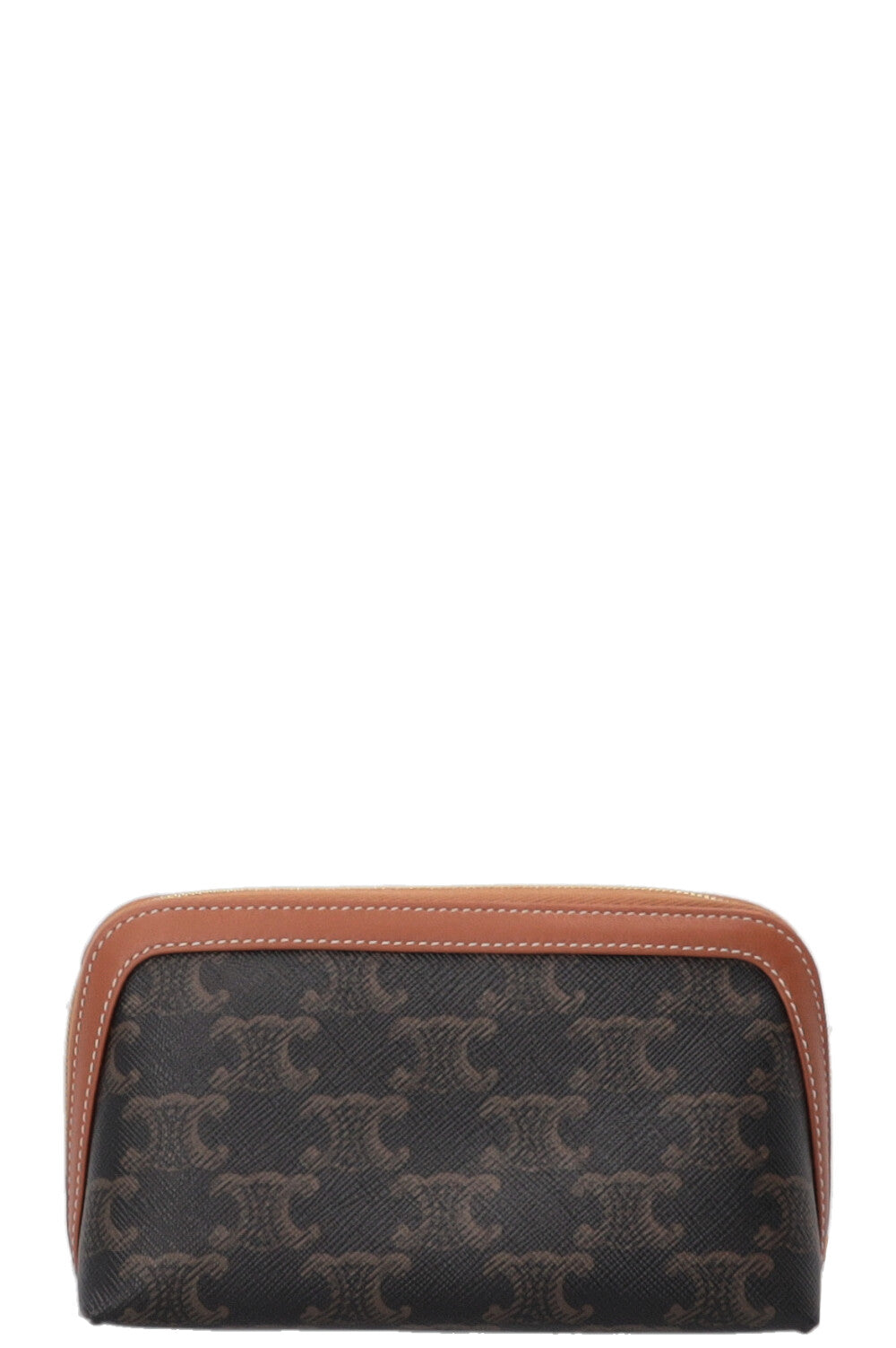 CELINE Triomphe Vanity Case in Brown Canvas
