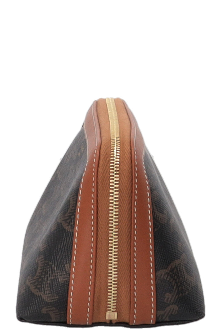 CELINE Triomphe Vanity Case in Brown Canvas
