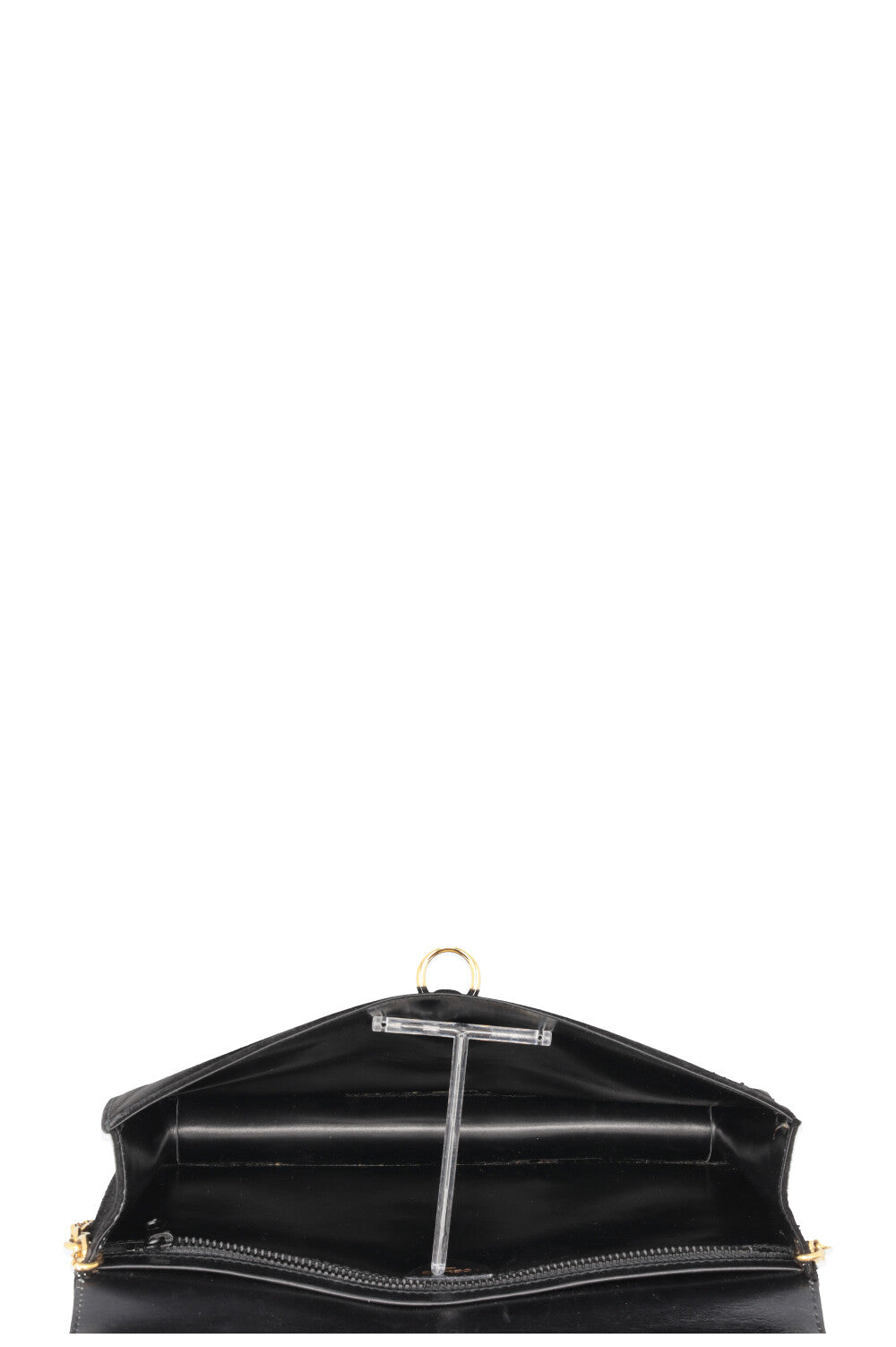 CELINE Vintage C Clutch Suede Black