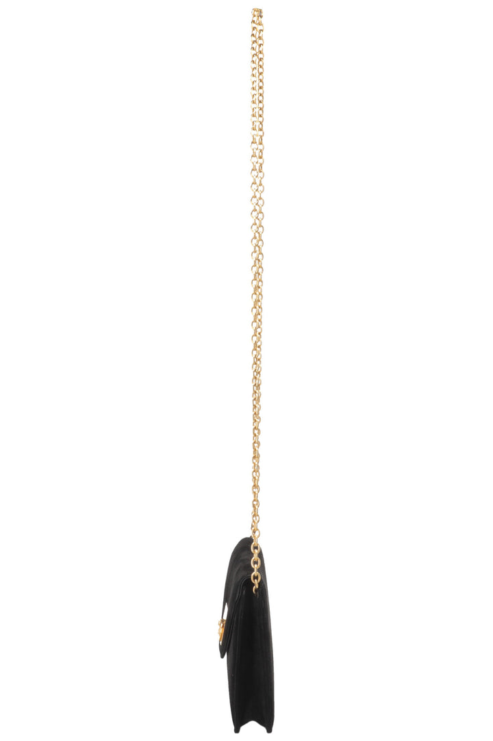 CELINE Vintage C Clutch Suede Black