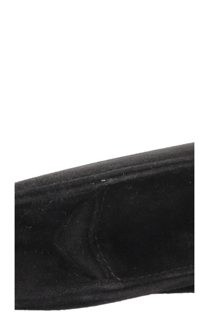 CELINE Vintage C Clutch Suede Black