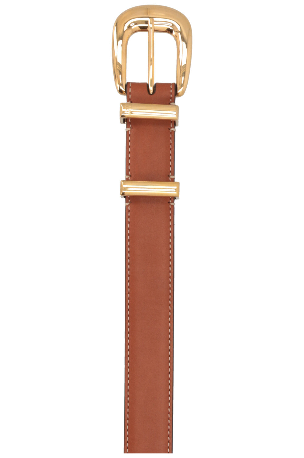 CELINE Western 18mm Belt Leather Brown