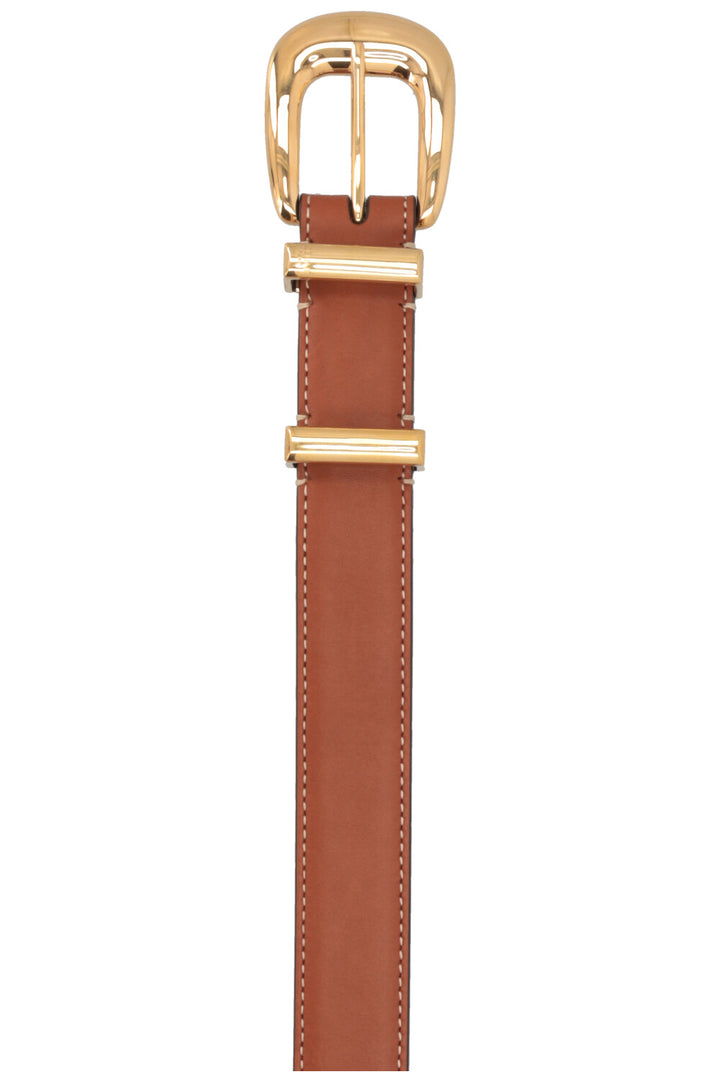 CELINE Western 18mm Belt Leather Brown