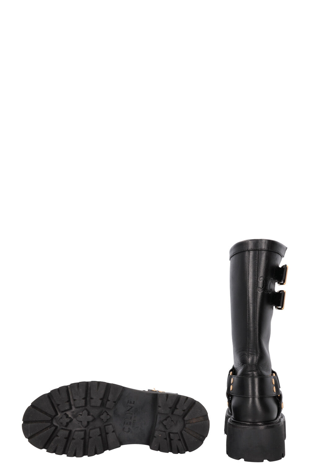 CELINE Biker Boots Black