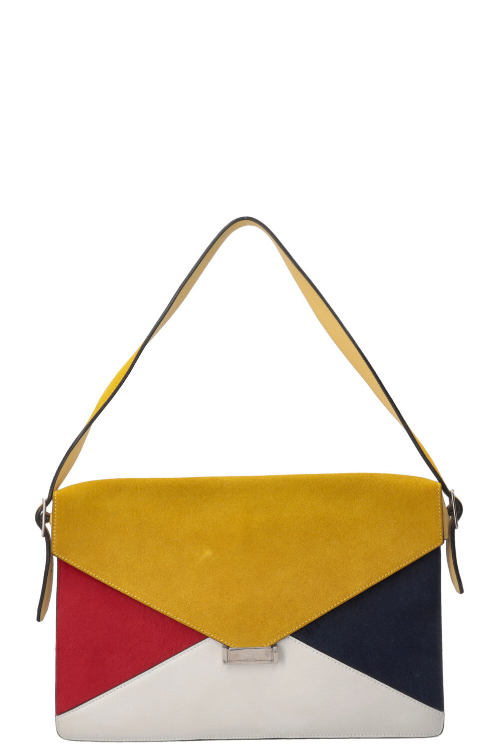 CÉLINE by Phoebe Philo Diamond Clutch Suede Multicolor