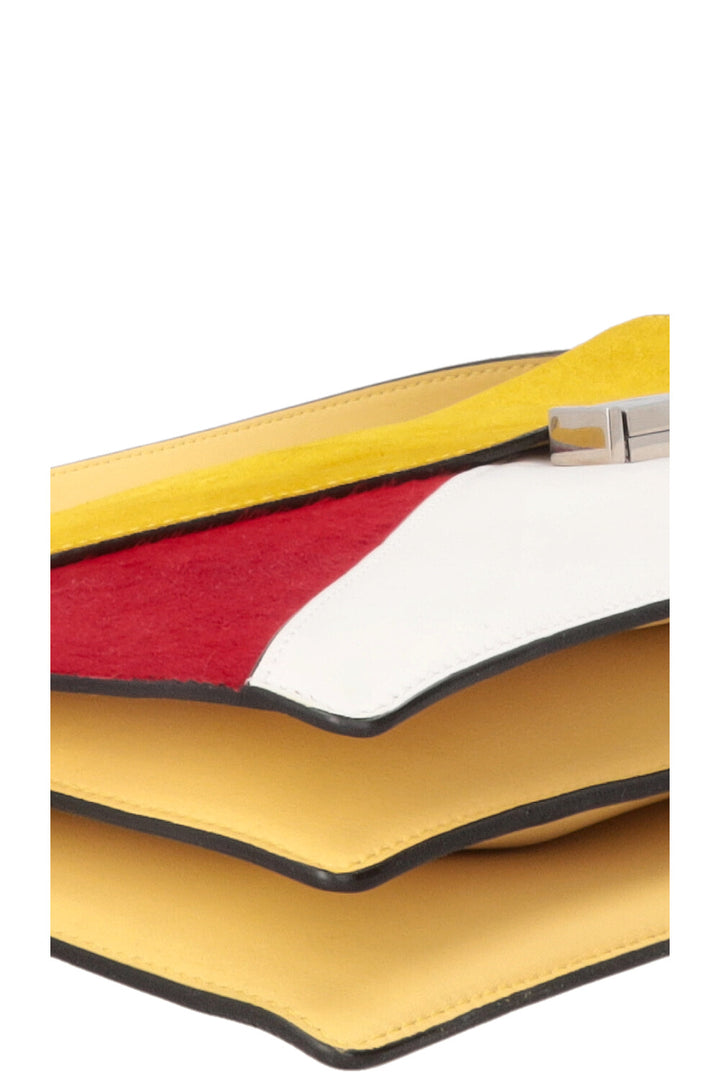CÉLINE by Phoebe Philo Diamond Clutch Suede Multicolor