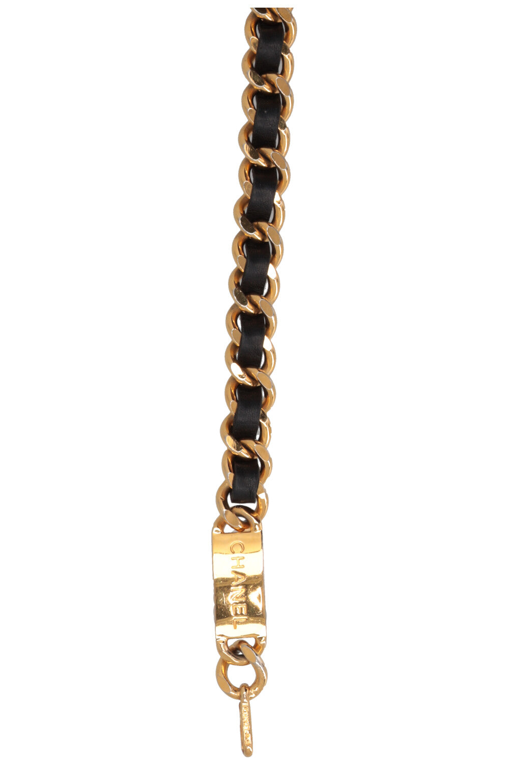 CHANEL 1980 Ceinture matelassée CC Or