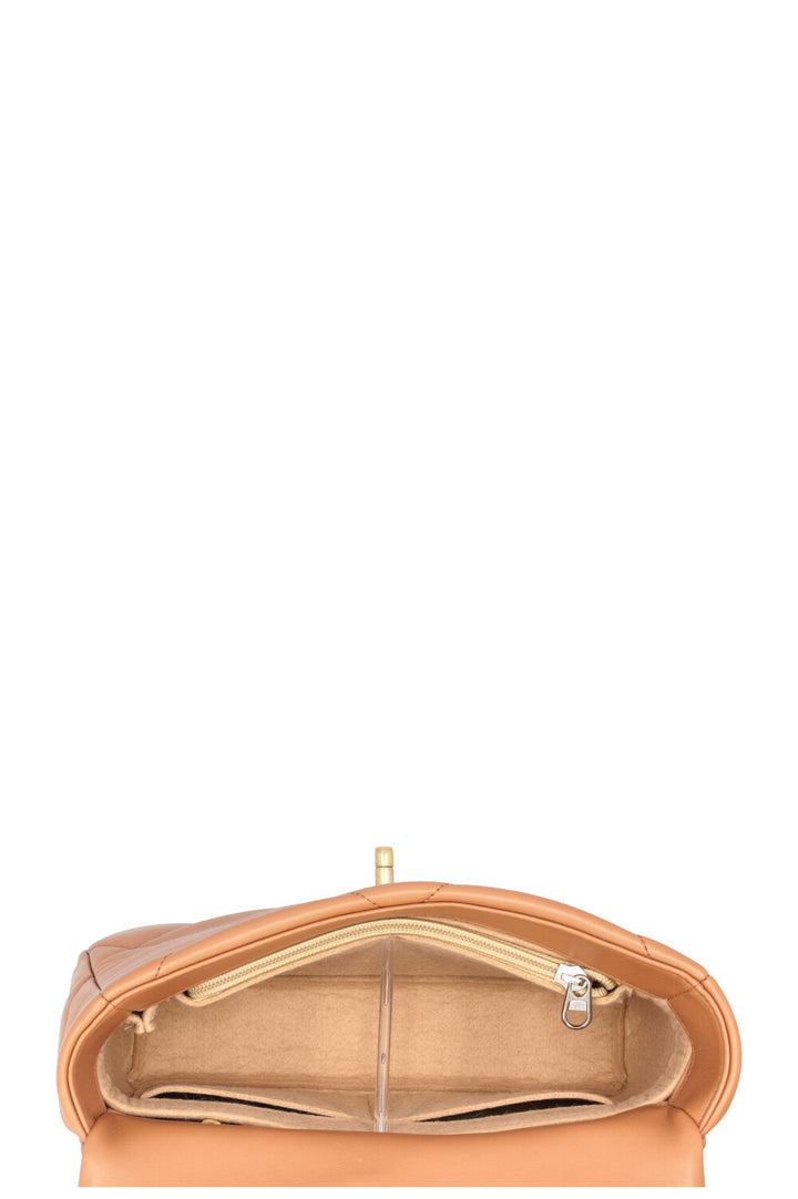 Sac CHANEL 19 Taille Moyenne Cuir Caramel