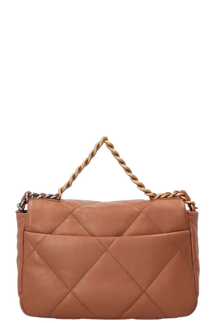 Sac CHANEL 19 Taille Moyenne Cuir Caramel