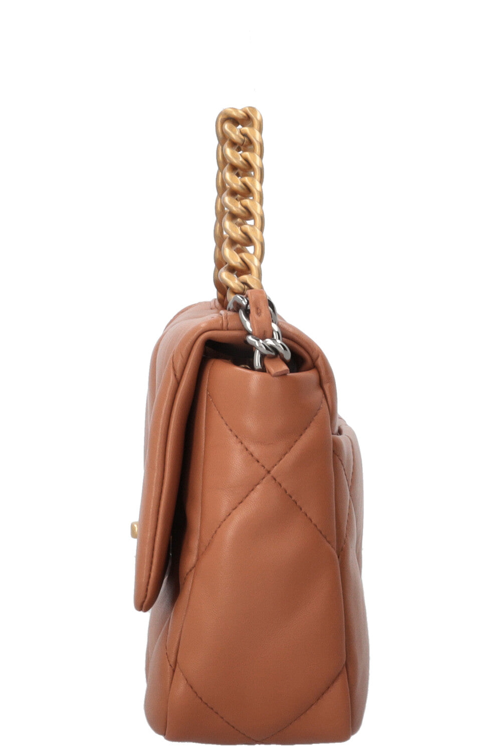 Sac CHANEL 19 Taille Moyenne Cuir Caramel