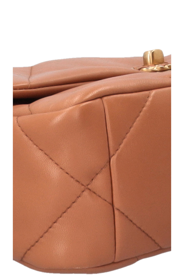 Sac CHANEL 19 Taille Moyenne Cuir Caramel