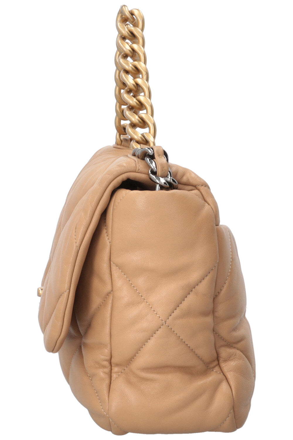 CHANEL 19 Crossbody Bag Medium Beige