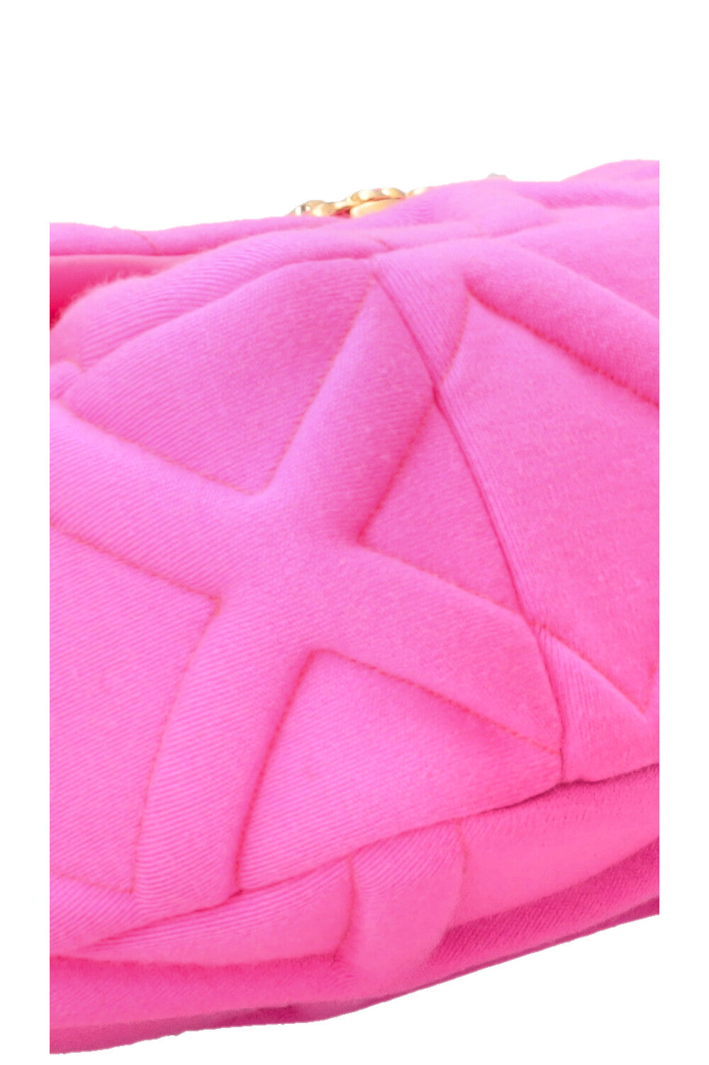 CHANEL 19 Small Crossbody Bag Canvas Neon Pink