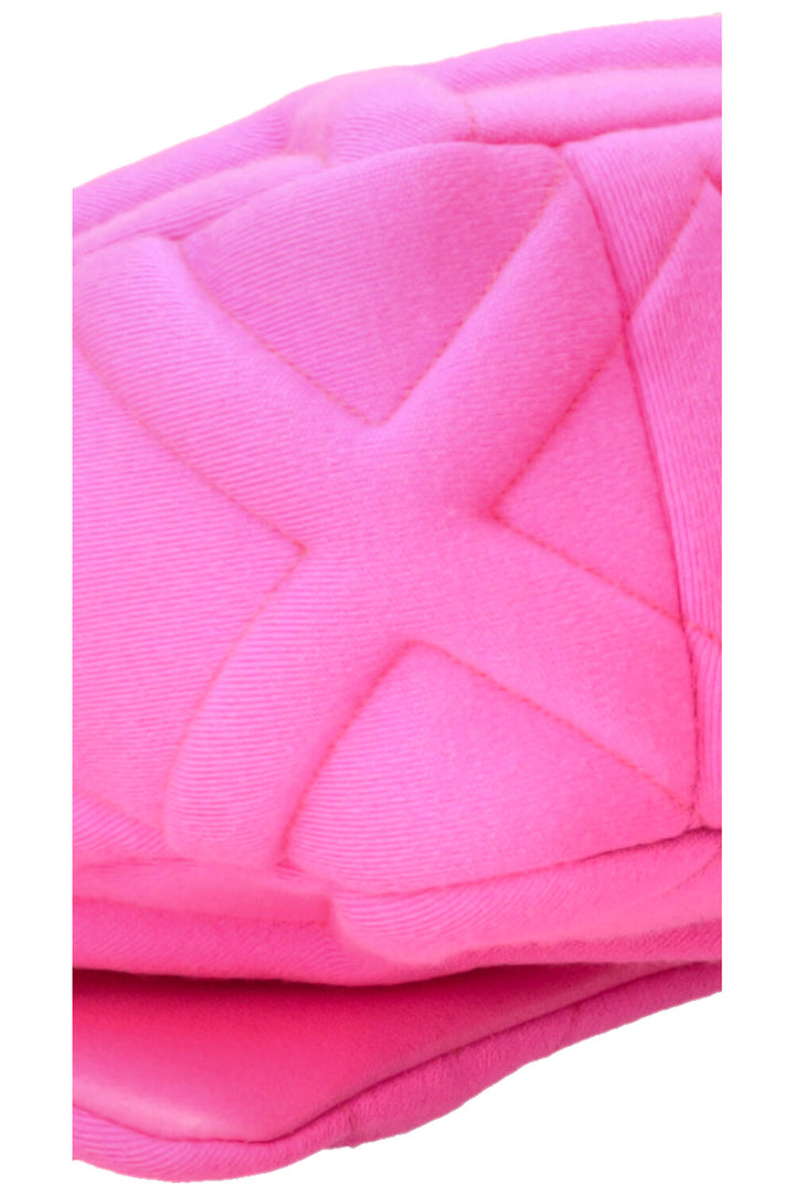 CHANEL 19 Small Crossbody Bag Canvas Neon Pink