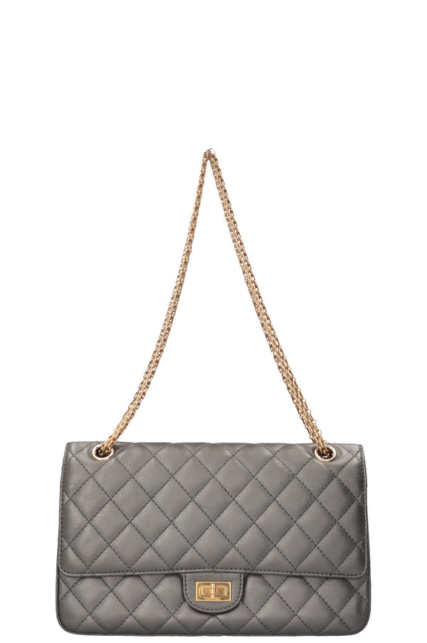 CHANEL 2.55 Medium Silver