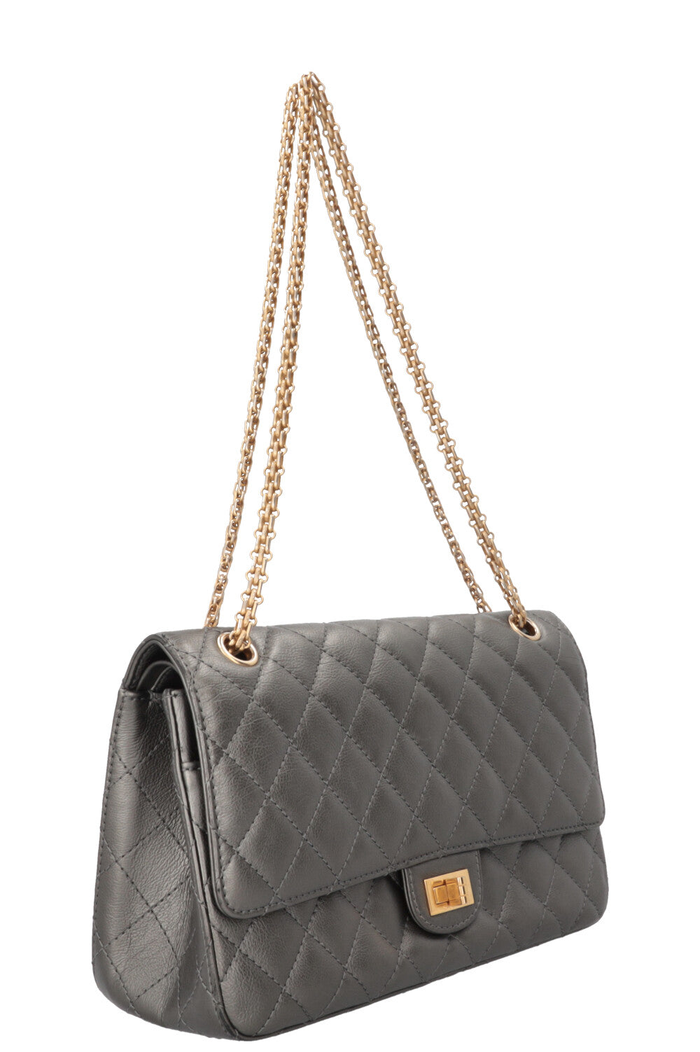 CHANEL 2.55 Medium Silver