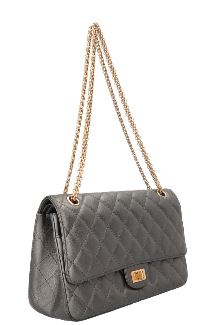 CHANEL 2.55 Medium Silver