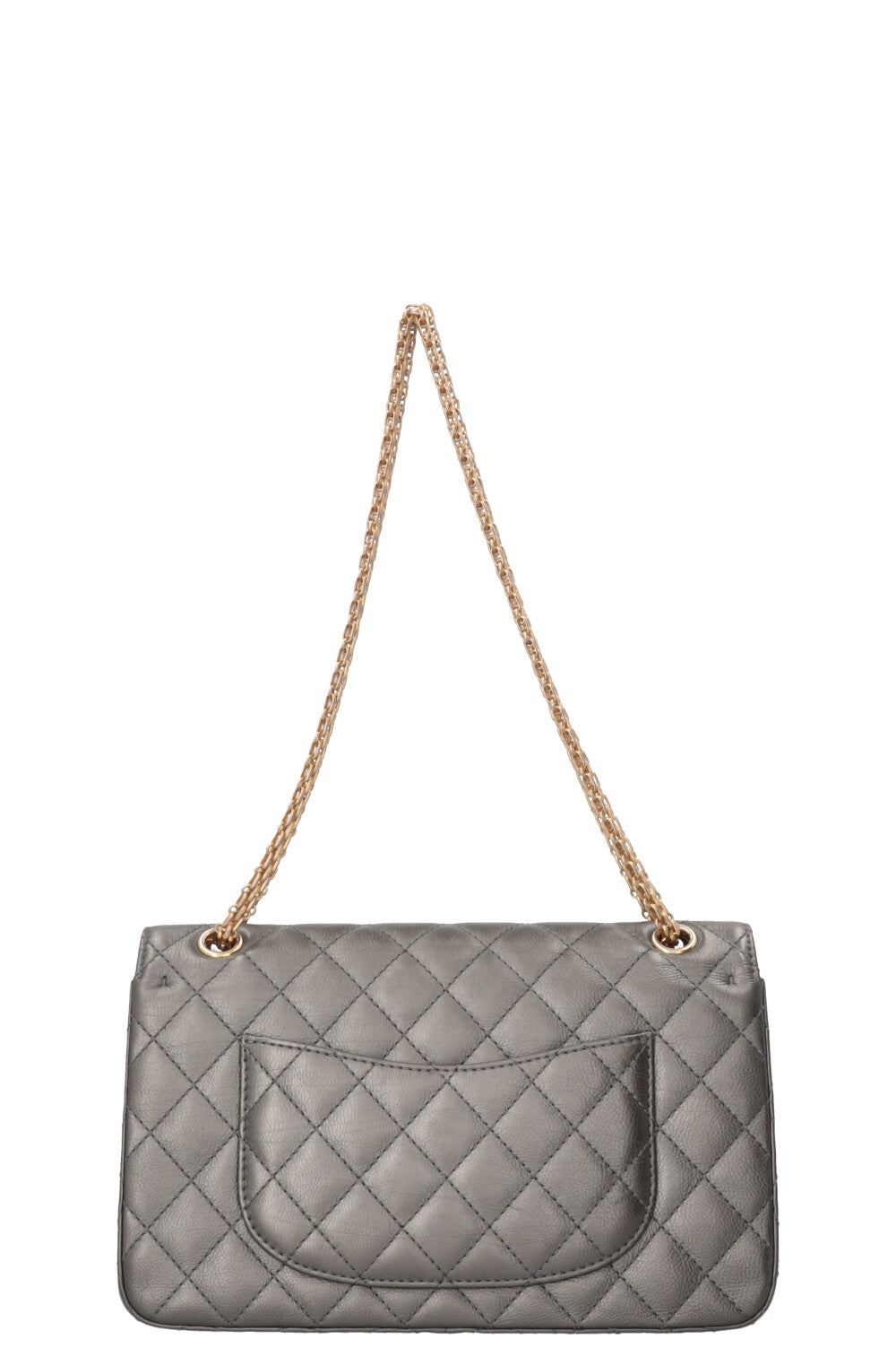 CHANEL 2.55 Medium Silver