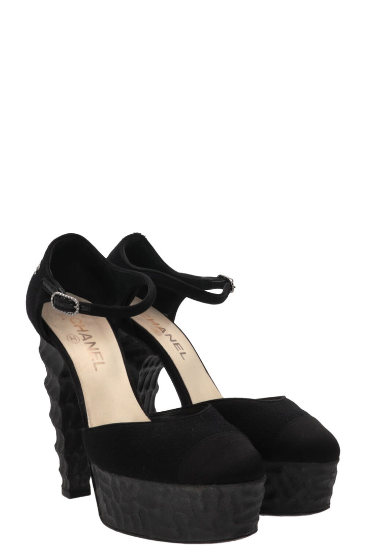 TALONS CHANEL 2009 EN PVC NOIR