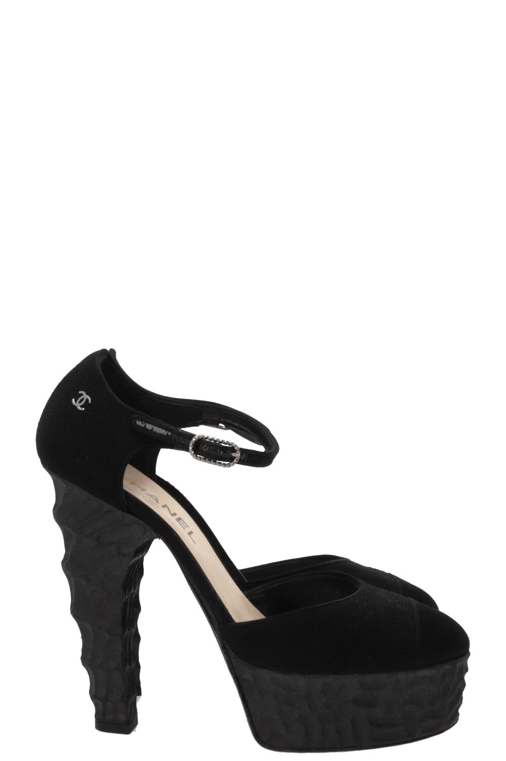 TALONS CHANEL 2009 EN PVC NOIR