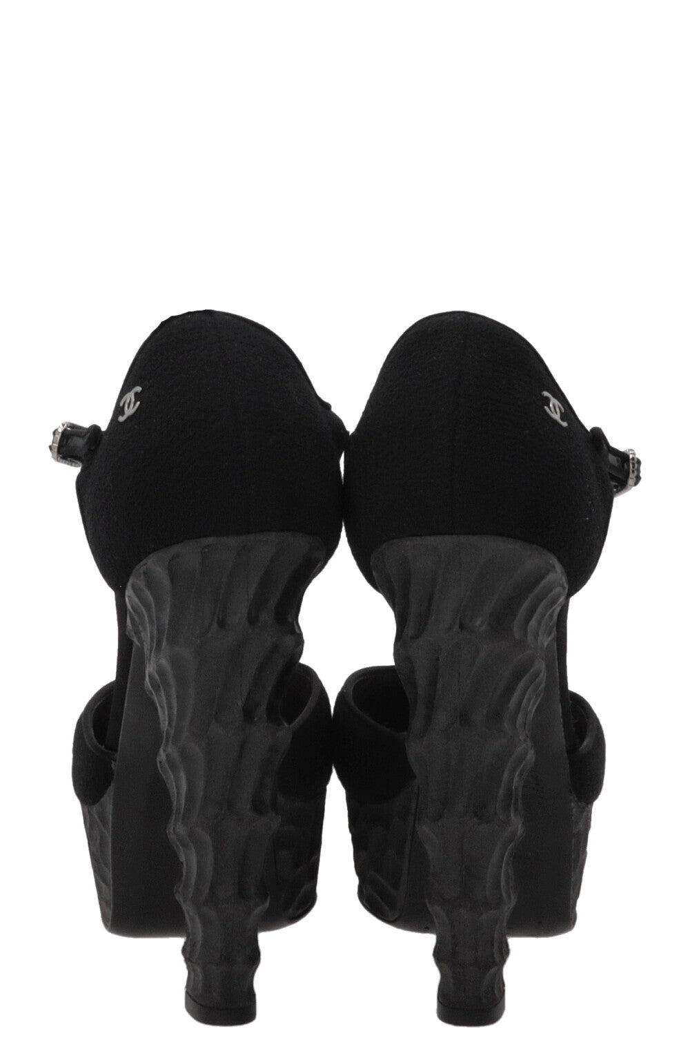 TALONS CHANEL 2009 EN PVC NOIR