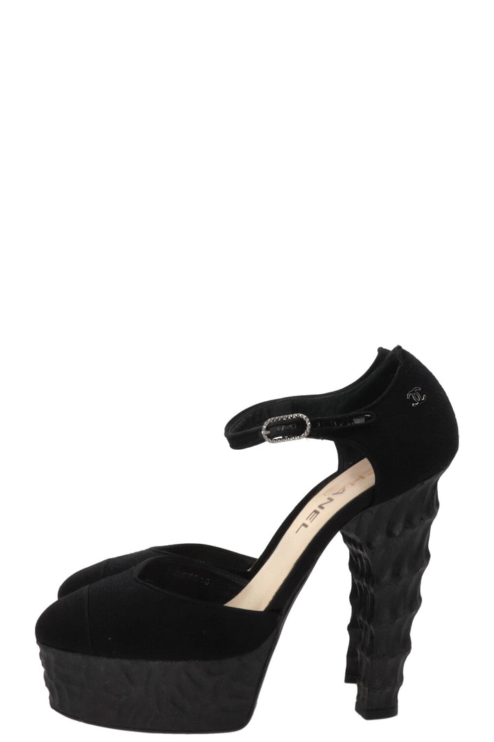 TALONS CHANEL 2009 EN PVC NOIR