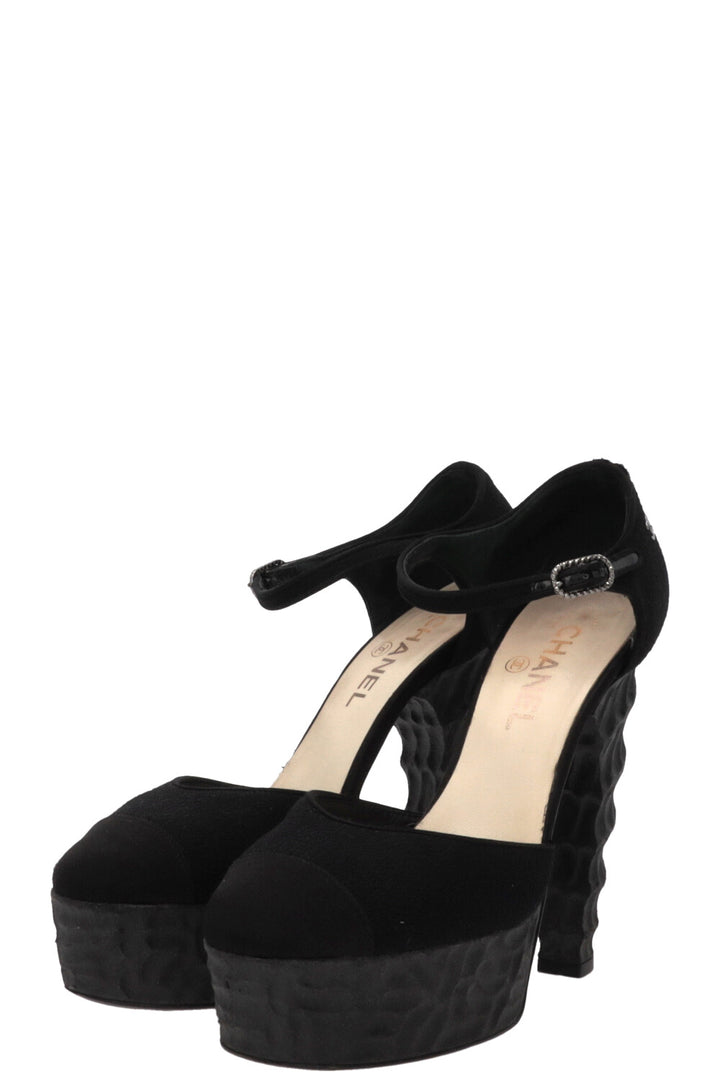 TALONS CHANEL 2009 EN PVC NOIR
