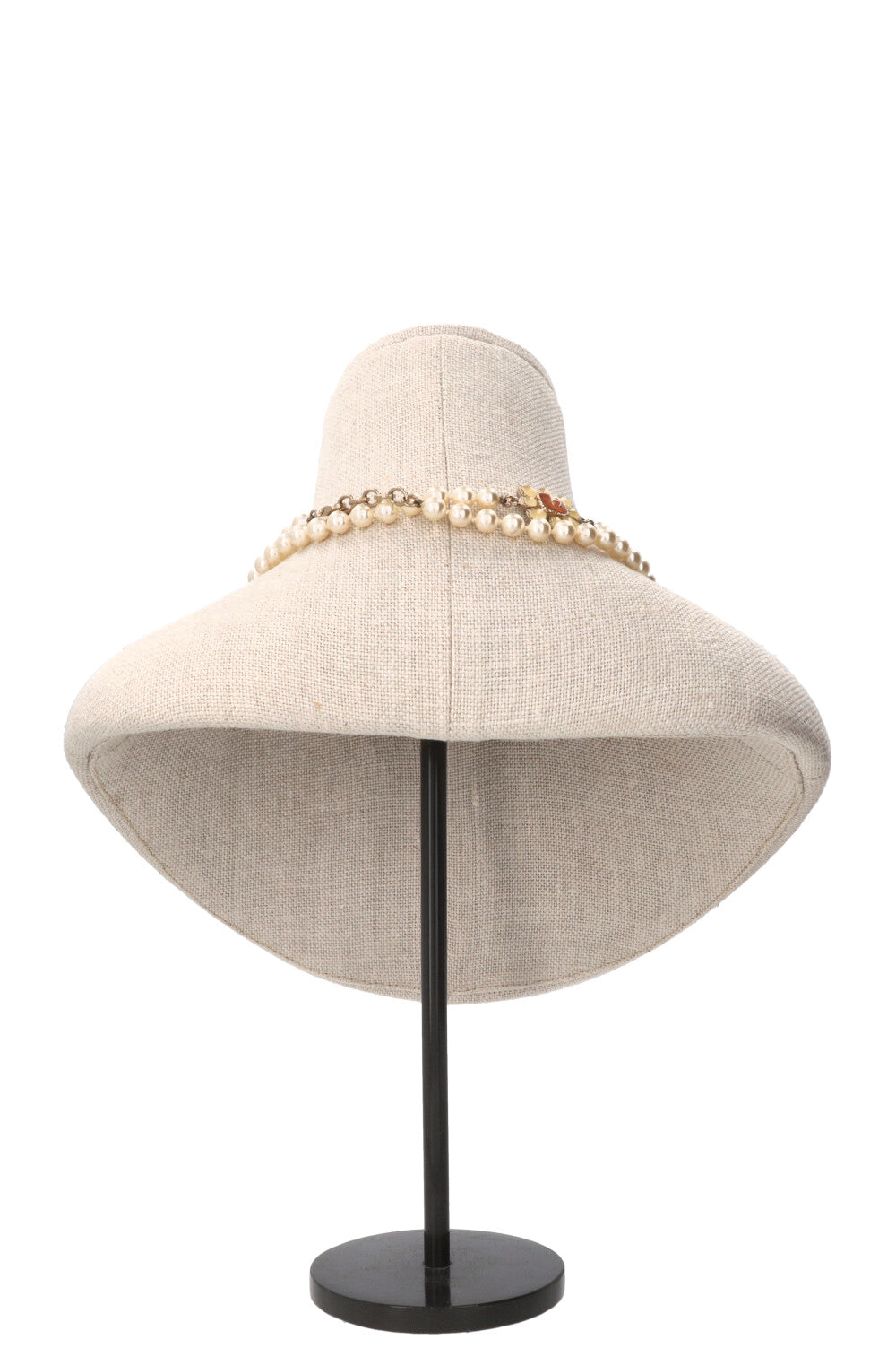 CHANEL 2016 Flower Pearl Necklace Pink White