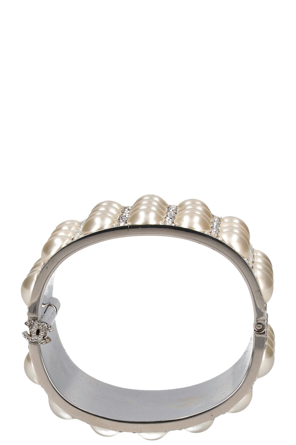 CHANEL 2017 Cuff Bracelet Faux-Pearls