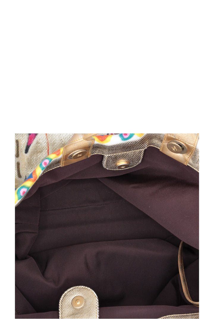 CHANEL 2019 Métiers d'Art Street Spirit Maxi Shopping Bag Multicolor