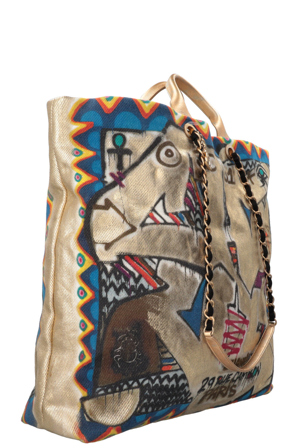 CHANEL 2019 Métiers d'Art Street Spirit Maxi Shopping Bag Multicolor
