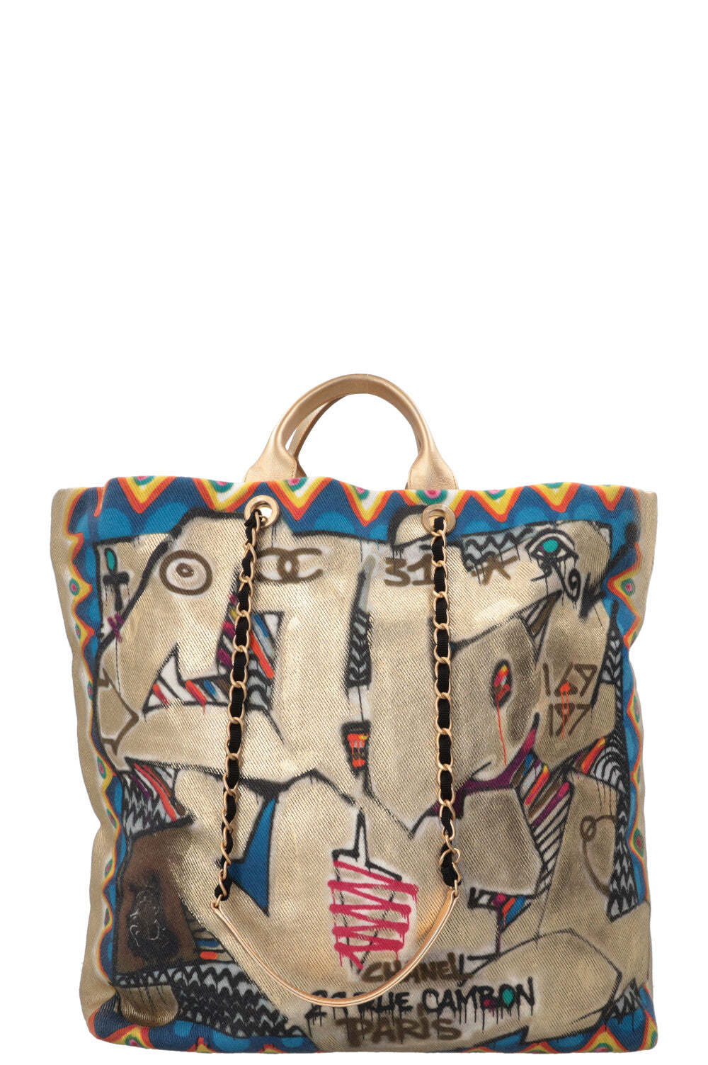 CHANEL 2019 Métiers d'Art Street Spirit Maxi Shopping Bag Multicolor
