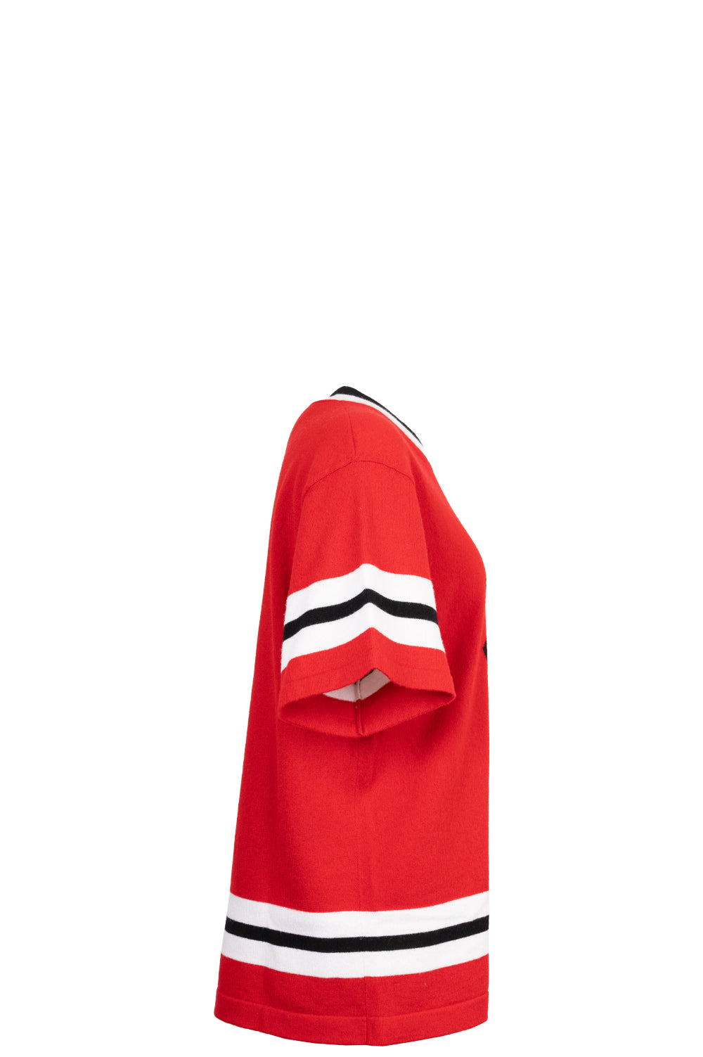 CHANEL 2024 CC Knit Cashmere Red Black White