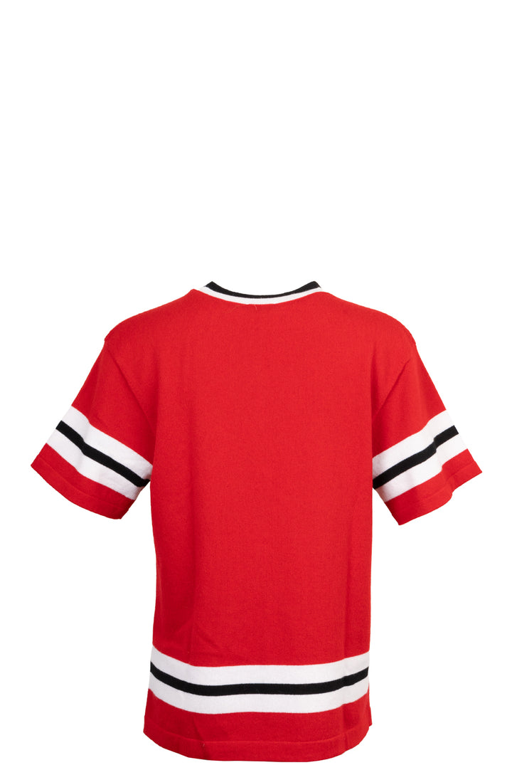 CHANEL 2024 CC Knit Cashmere Red Black White