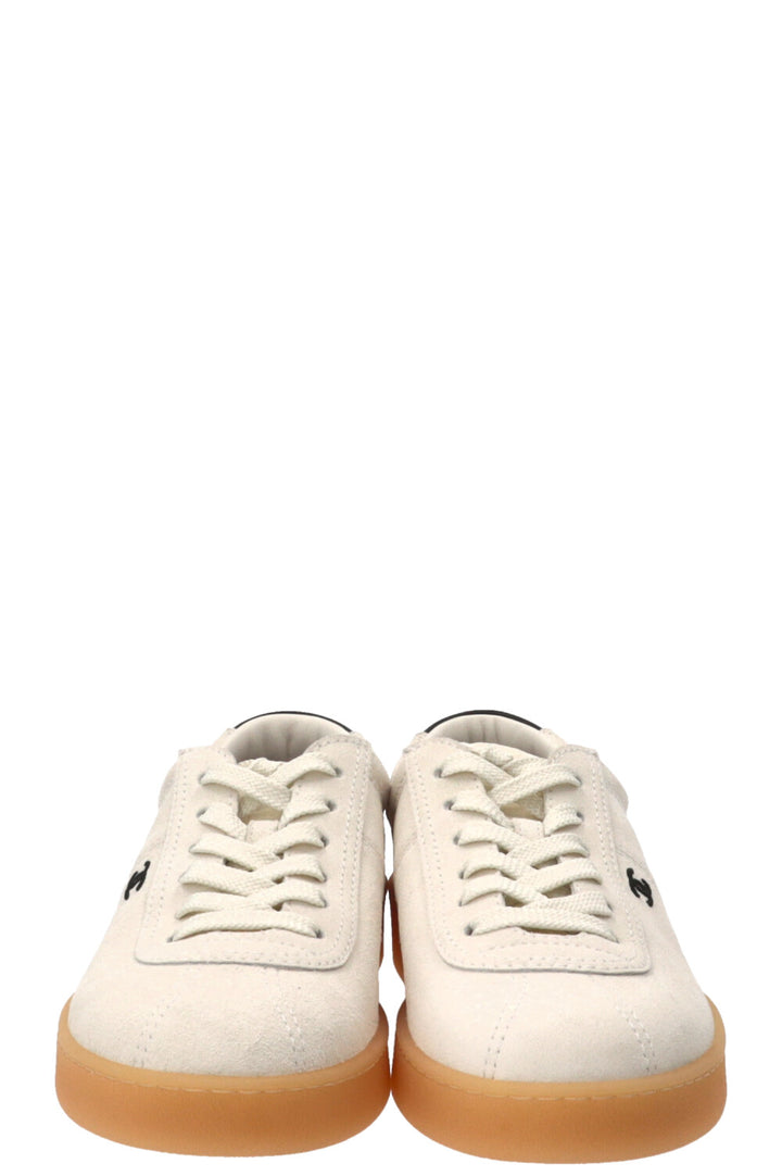 CHANEL 2026 Baskets Basses CC Daim Blanc