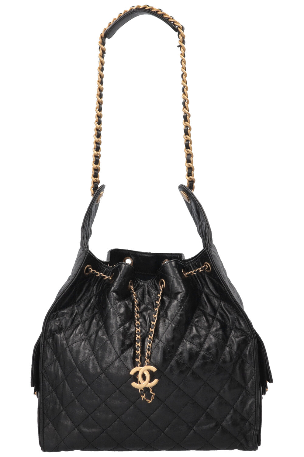 CHANEL 25 Small Calfskin Black