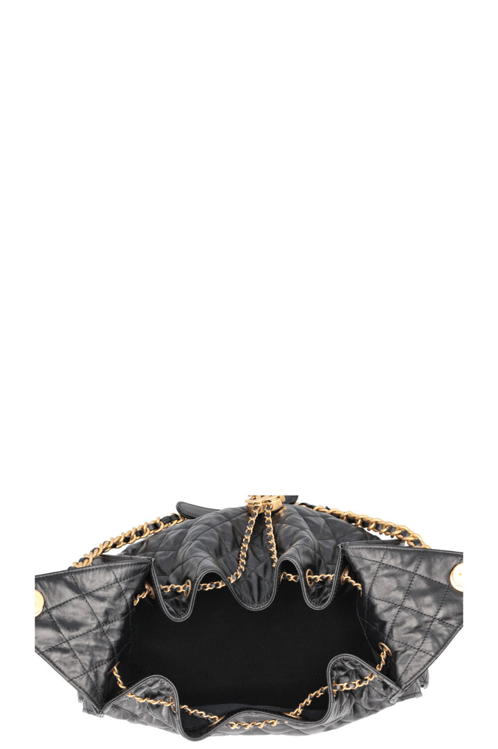 CHANEL 25 Small Calfskin Black