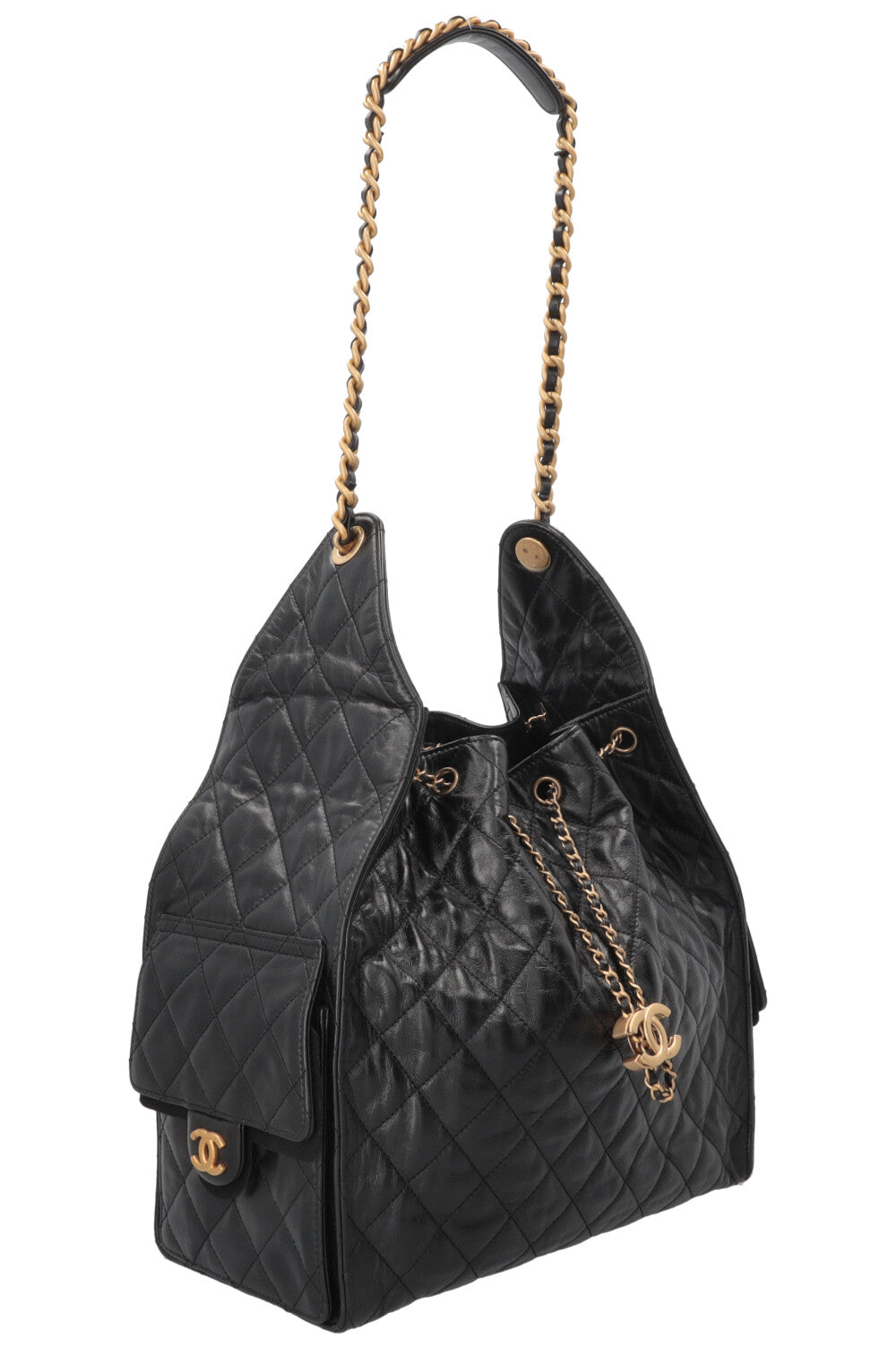 CHANEL 25 Small Calfskin Black