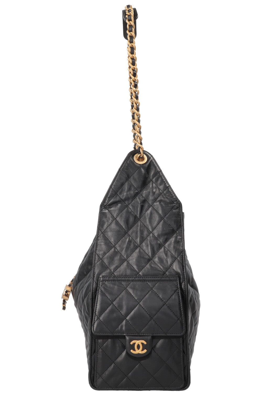 CHANEL 25 Small Calfskin Black