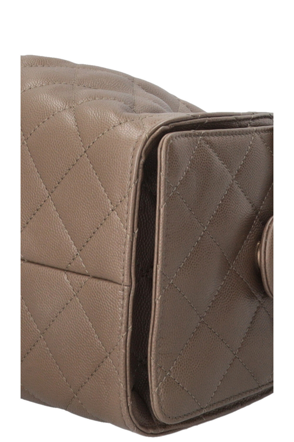 CHANEL 25 Small Caviar Leather Khaki